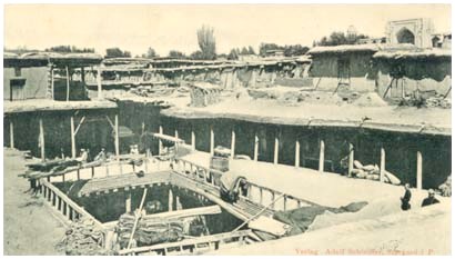 Вид старогородского базара в начале ХХ века